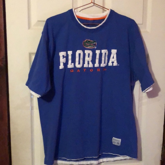 Florida Gators Graphic Letter Logo Blue T-Shirt Mens Large L - Picture 1 of 12